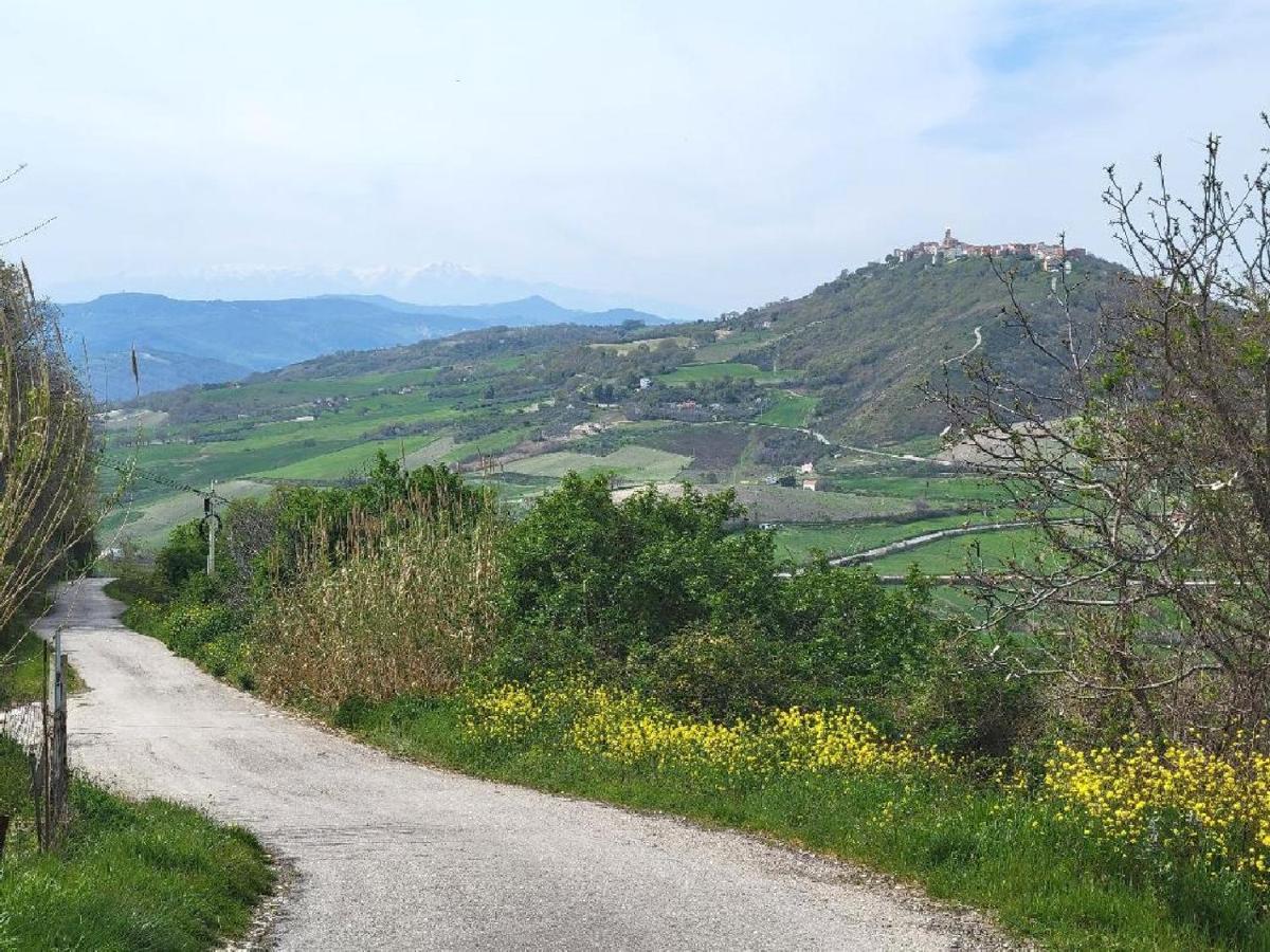 Ancient Stone 'Casa Rosa'- Sea And Mountain View Tranquil Borgo Villa Tavenna Bagian luar foto